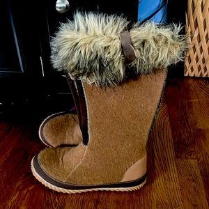 Sorel Knee High furry boots